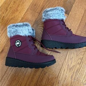 Winter Boots with Faux Fur Trim